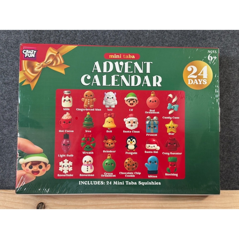 NEW Crazy Fun RMS Mini Taba Advent Calendar 24 Days Super Squishy & Sticky - Picture 2 of 3